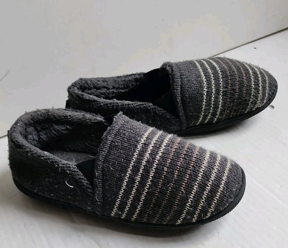 Muk Luks Men's Plush Christopher Slip-on Slippers Shoes Size Large 12/13 Loafers